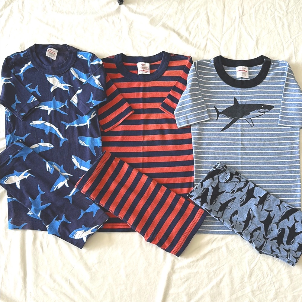 Hanna Andersson Lot of 3 Short Johns, Size 10.